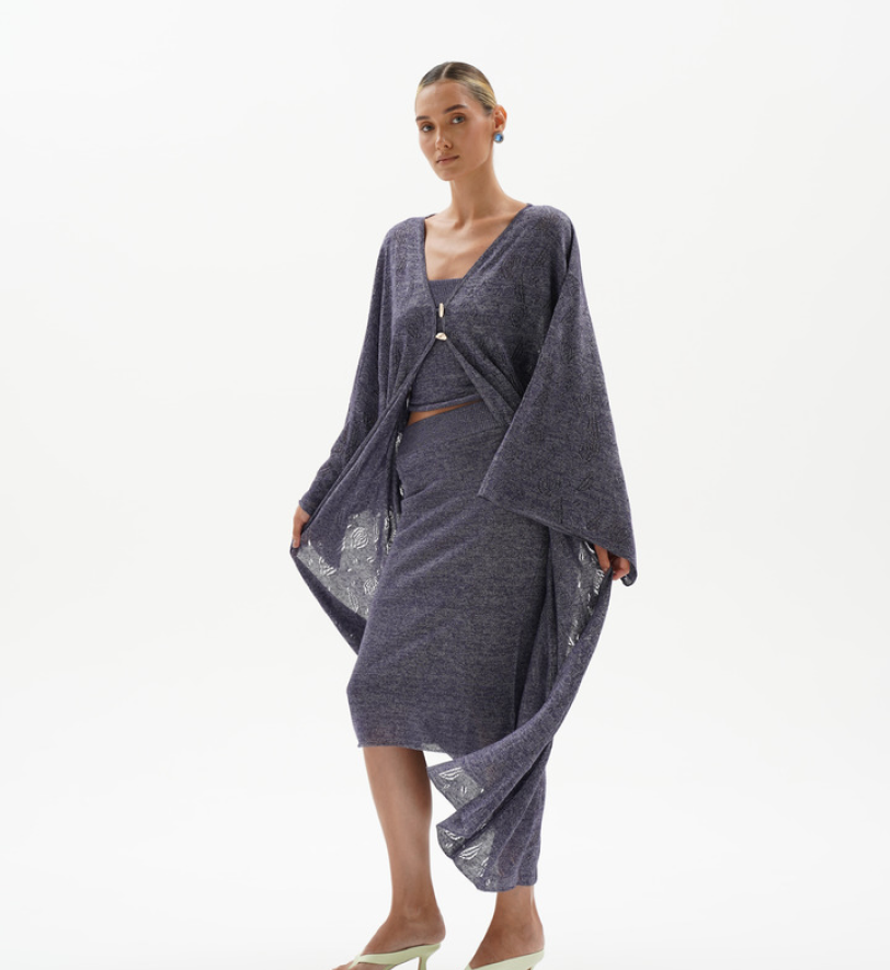 Кімоно BlackSeaTribe Openwork robe violet