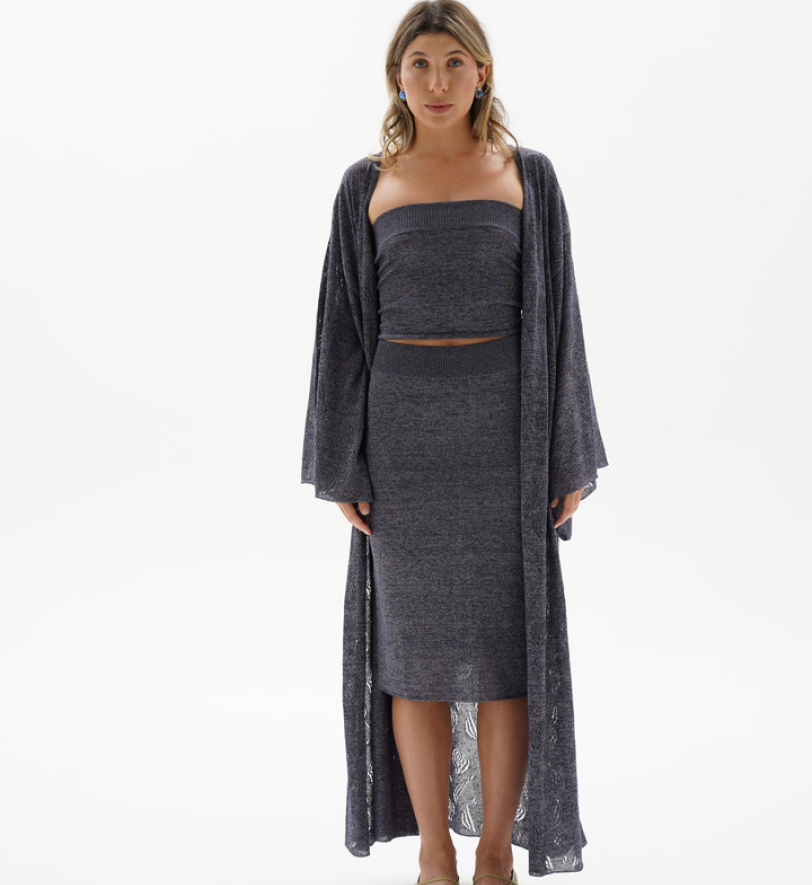 Кімоно BlackSeaTribe Openwork robe violet