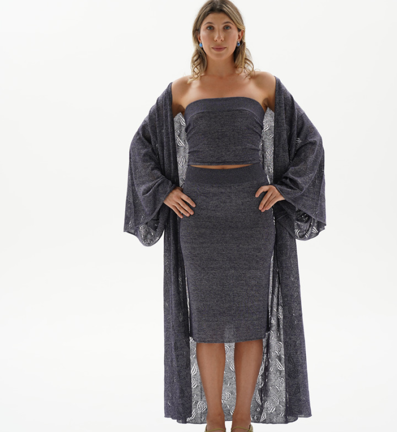 Кімоно BlackSeaTribe Openwork robe violet