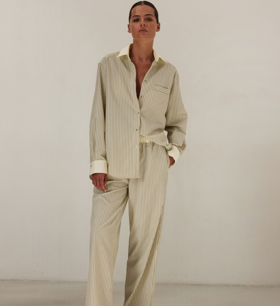 Брюки L’essence Studio Vintage Olive Stripe