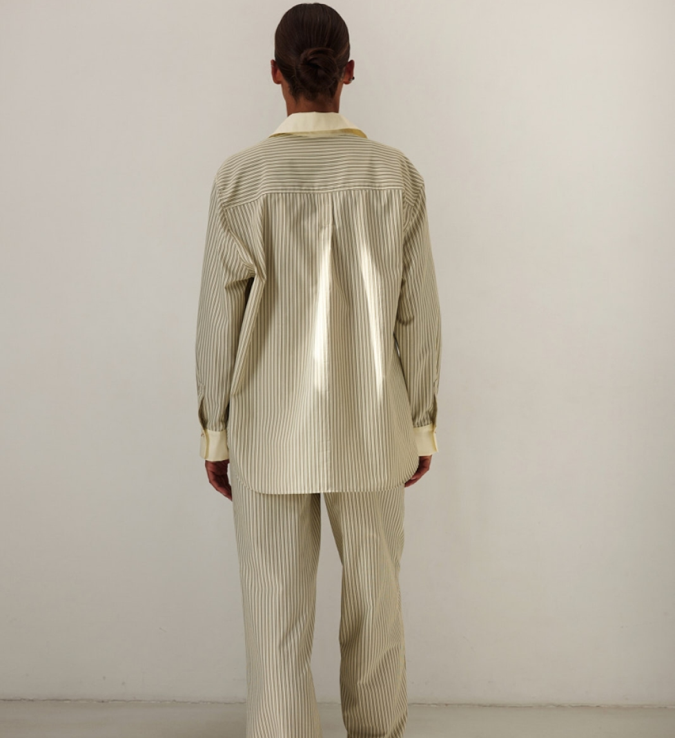 Брюки L’essence Studio Vintage Olive Stripe