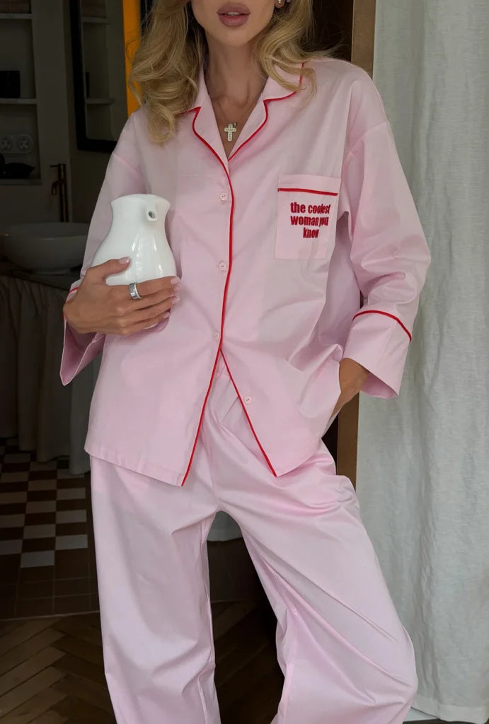 Pink Satin Set