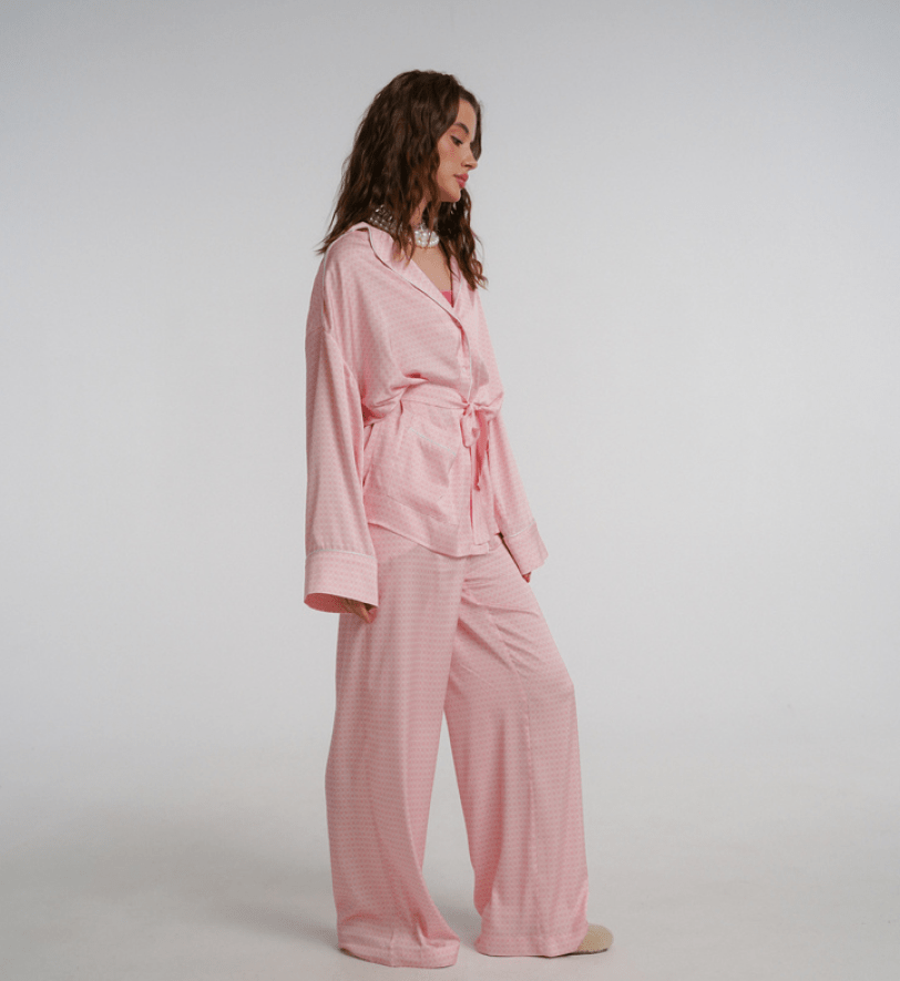 Піжамний костюм з штанами BlackSeaTribe Pink Aries