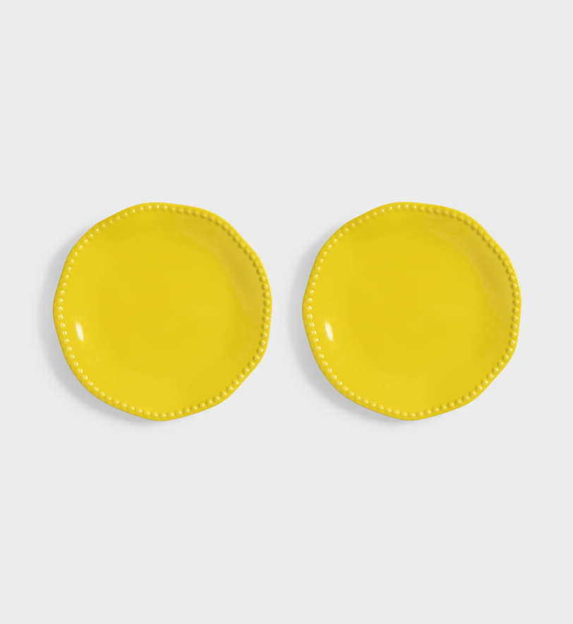 Набір тарілок &k amsterdam perle yellow 2 шт