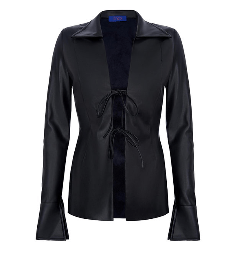 Сорочка шкіряна ROSCA Black