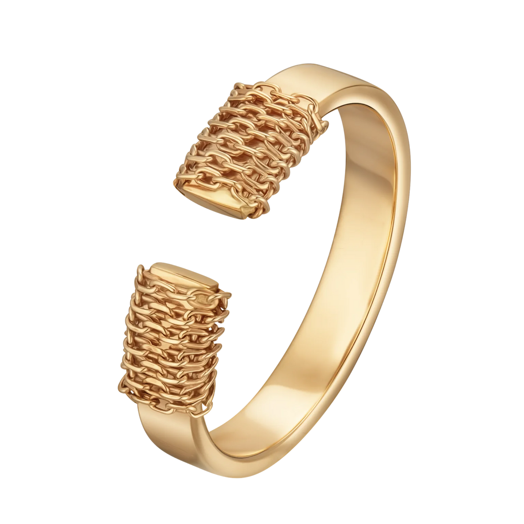 Golden Rope Ring