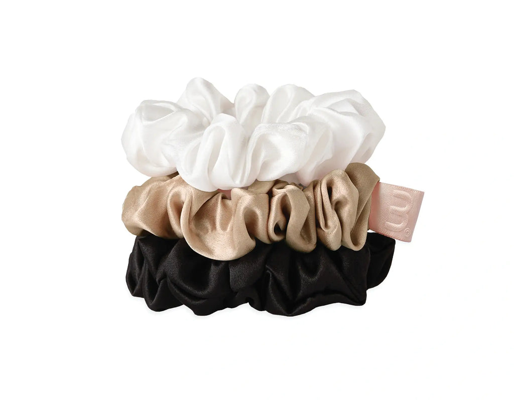 SILK MEDIUM SCRUNCHIES SET 2 набір середніх шовкових резинок
