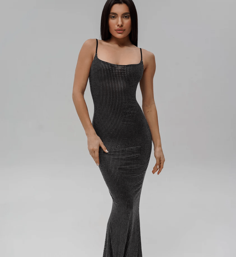 Максі-сукня HANSY Santa Luxury на бретелях black