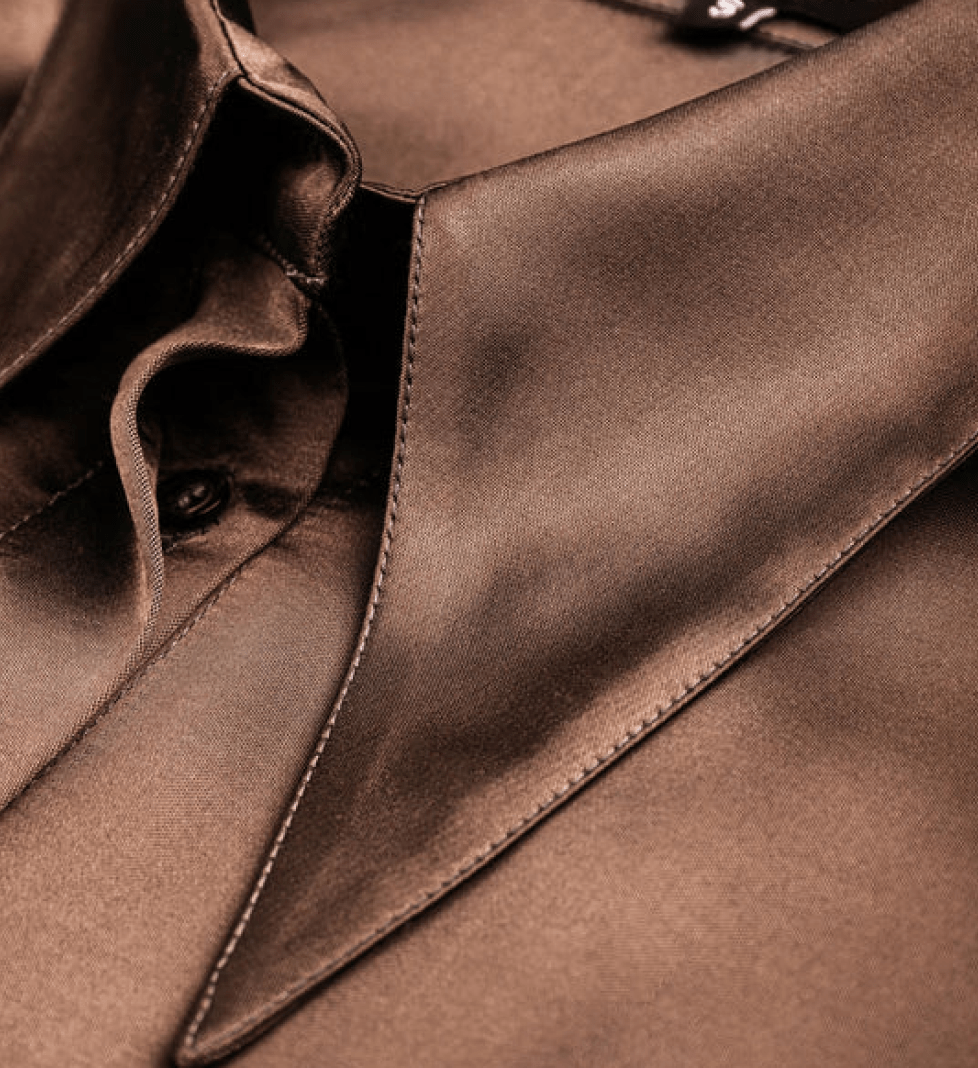 Сорочка сатинова Honch Studio піжамного стилю brown
