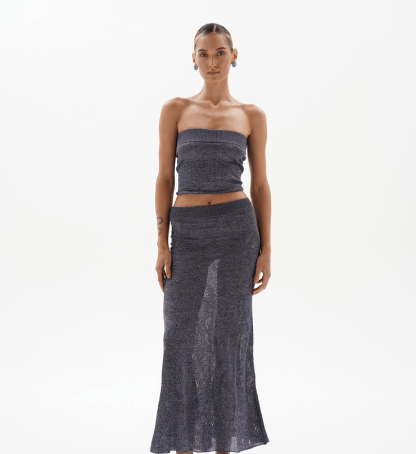 Півпрозорий топ BlackSeaTribe Semi-sheer violet