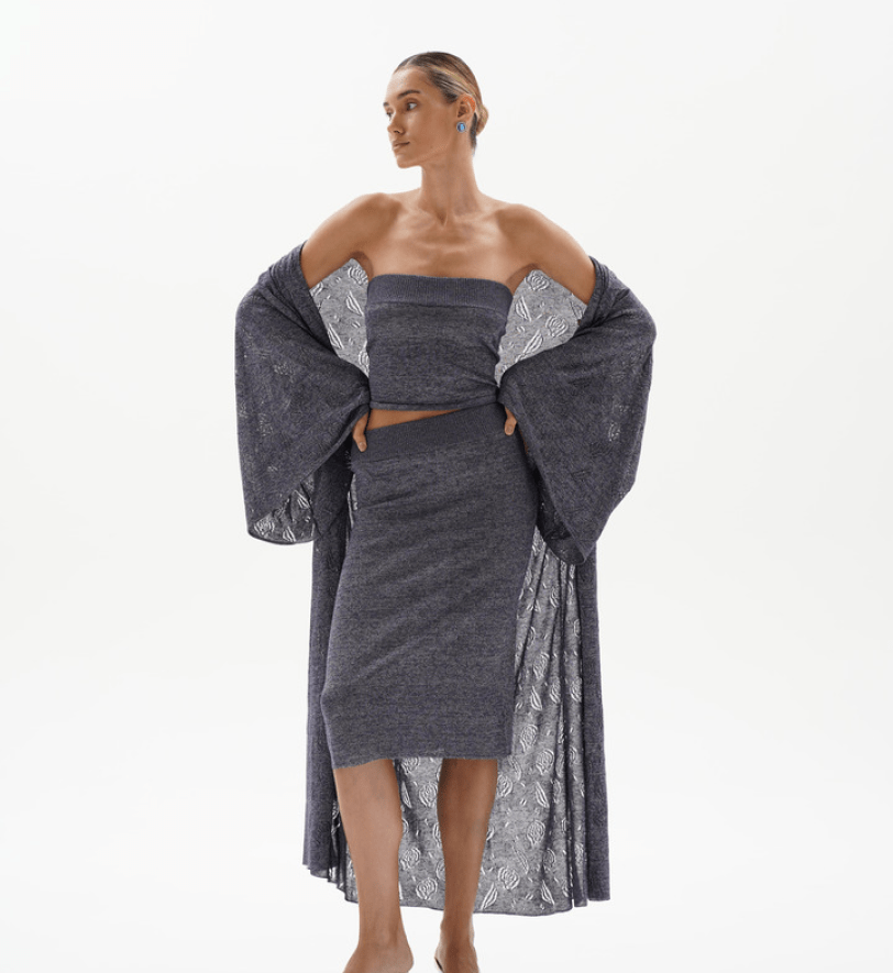 Півпрозорий топ BlackSeaTribe Semi-sheer violet