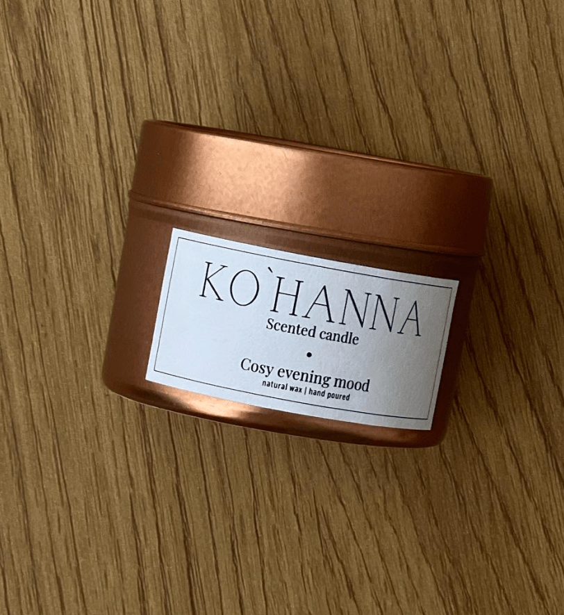 Ароматична свічка KO'HANNA Travel SILENT FOREST MOOD Gold