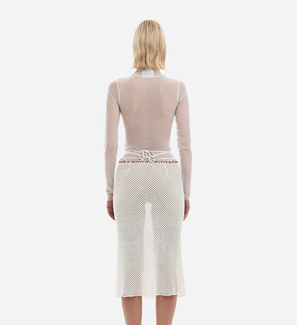 Спідниця TONiA в’язана гачком milk