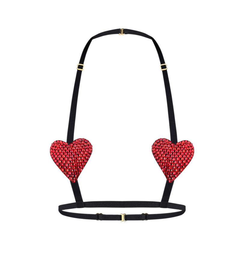 Портупея MISSTIC Black Love Cristal Red