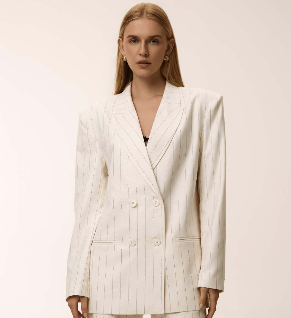 Піджак YASNA у смужку white