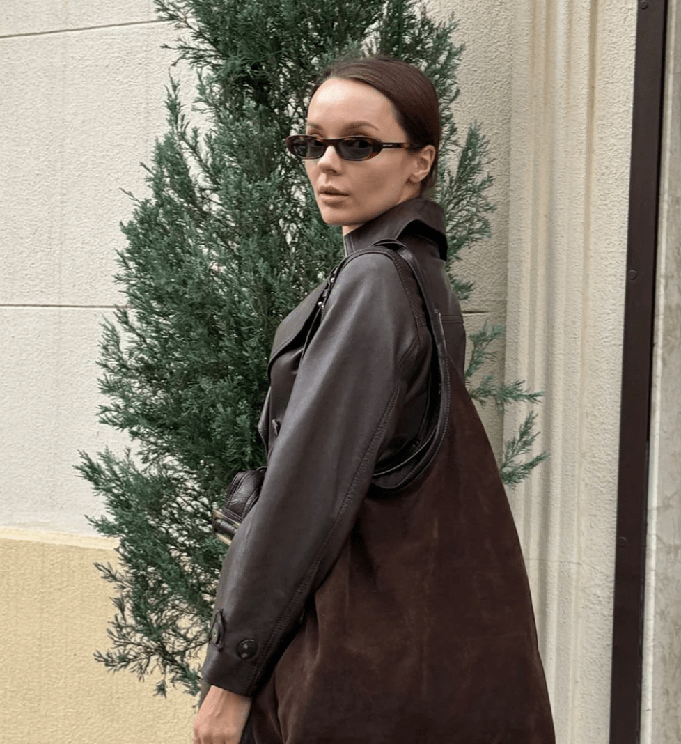 Сумка замшева ETAPE La Poche Grand Suede Chocolate