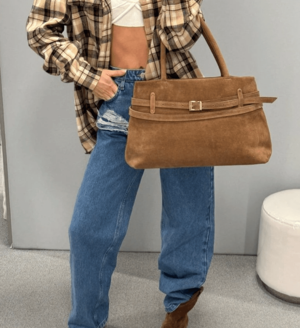 Сумка замшева BLAZH' camel