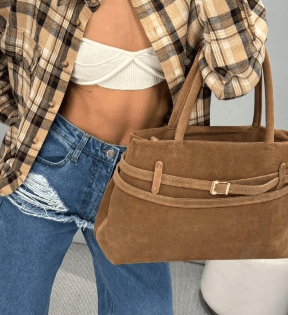 Сумка замшева BLAZH' camel