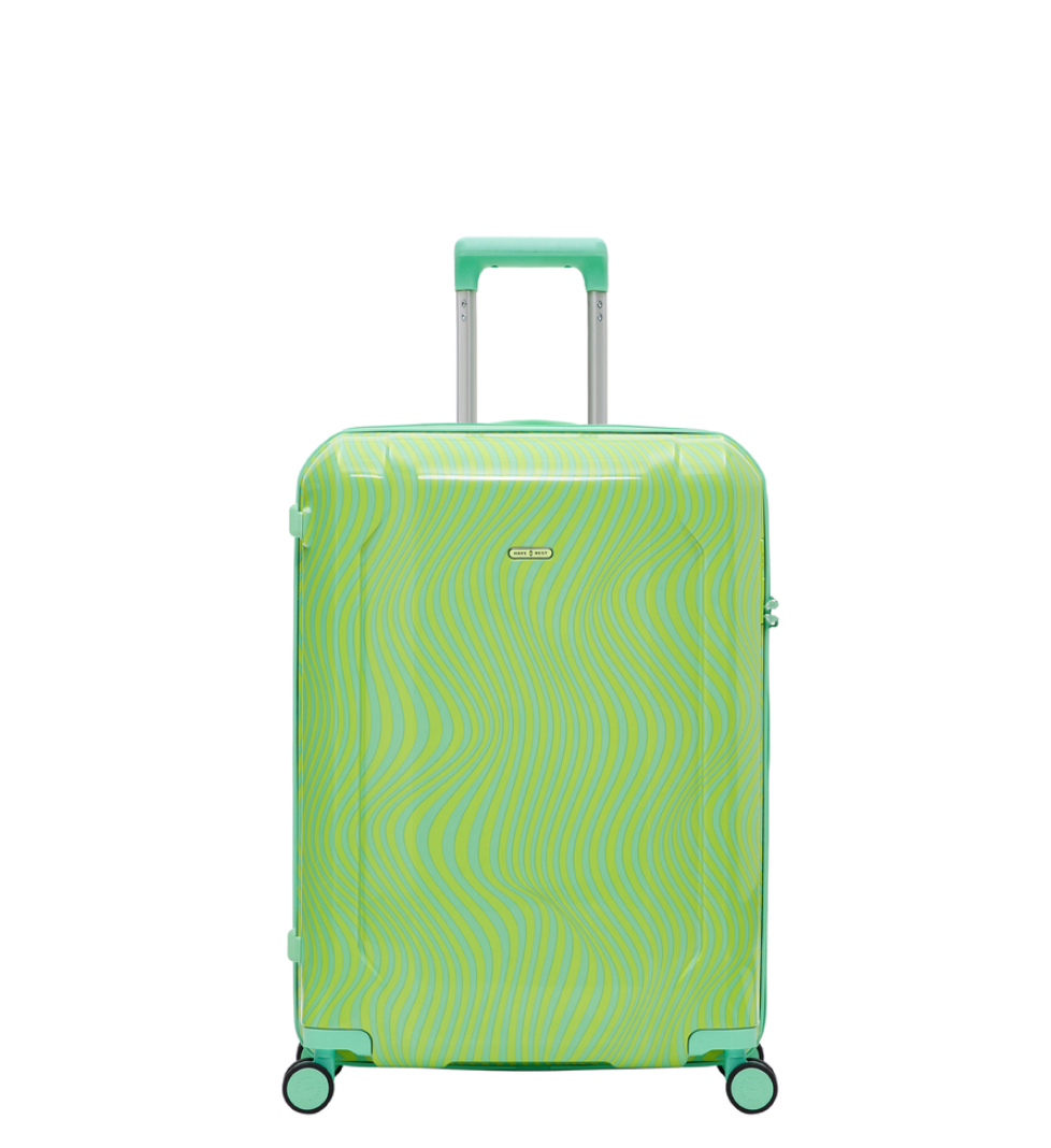 Валіза Have A Rest medium Lime Waves