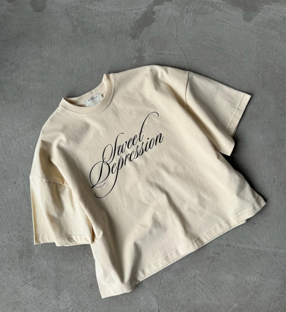 Футболка KEEPSTYLE Sweet Depression у кольорі vanilla