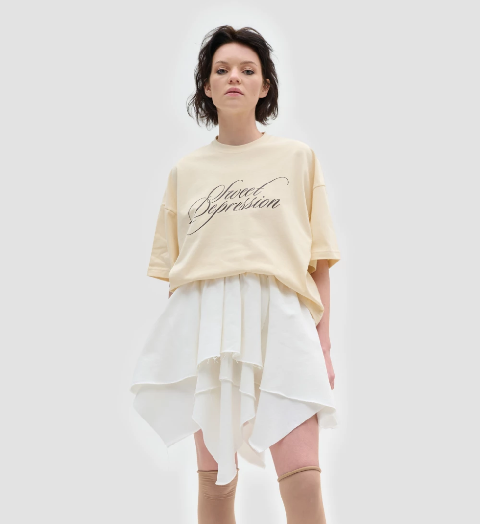 Футболка KEEPSTYLE Sweet Depression у кольорі vanilla