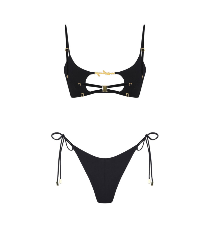 Купальник MISSTIC з трусиками бразиліано Drop Top Mio Black