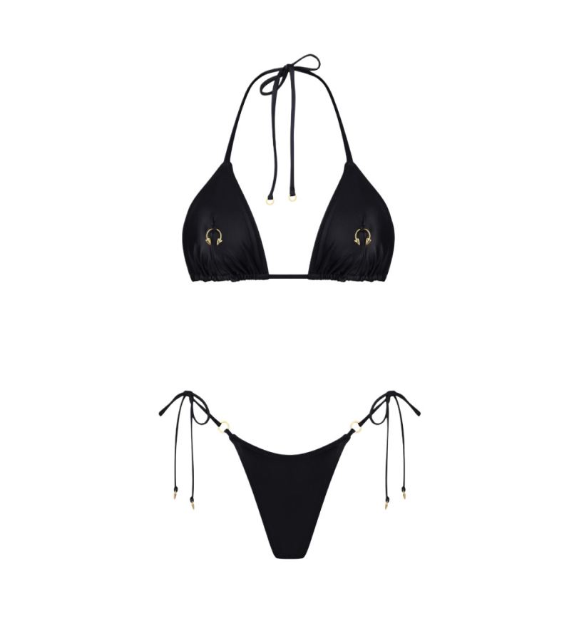 Купальник MISSTIC зі стрінгами Sun Pirsing Black