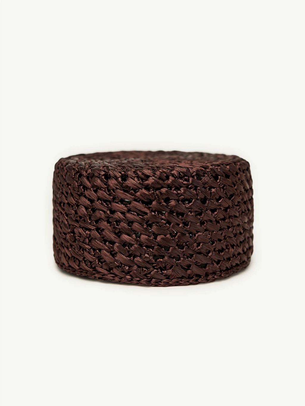Капелюх-таблетка Pillbox Hat Raffia – Шоколадний перламутр