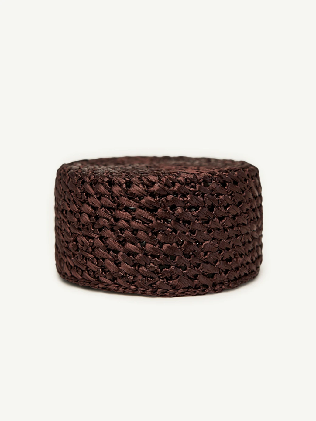 Капелюх-таблетка Pillbox Hat Raffia – Шоколадний перламутр