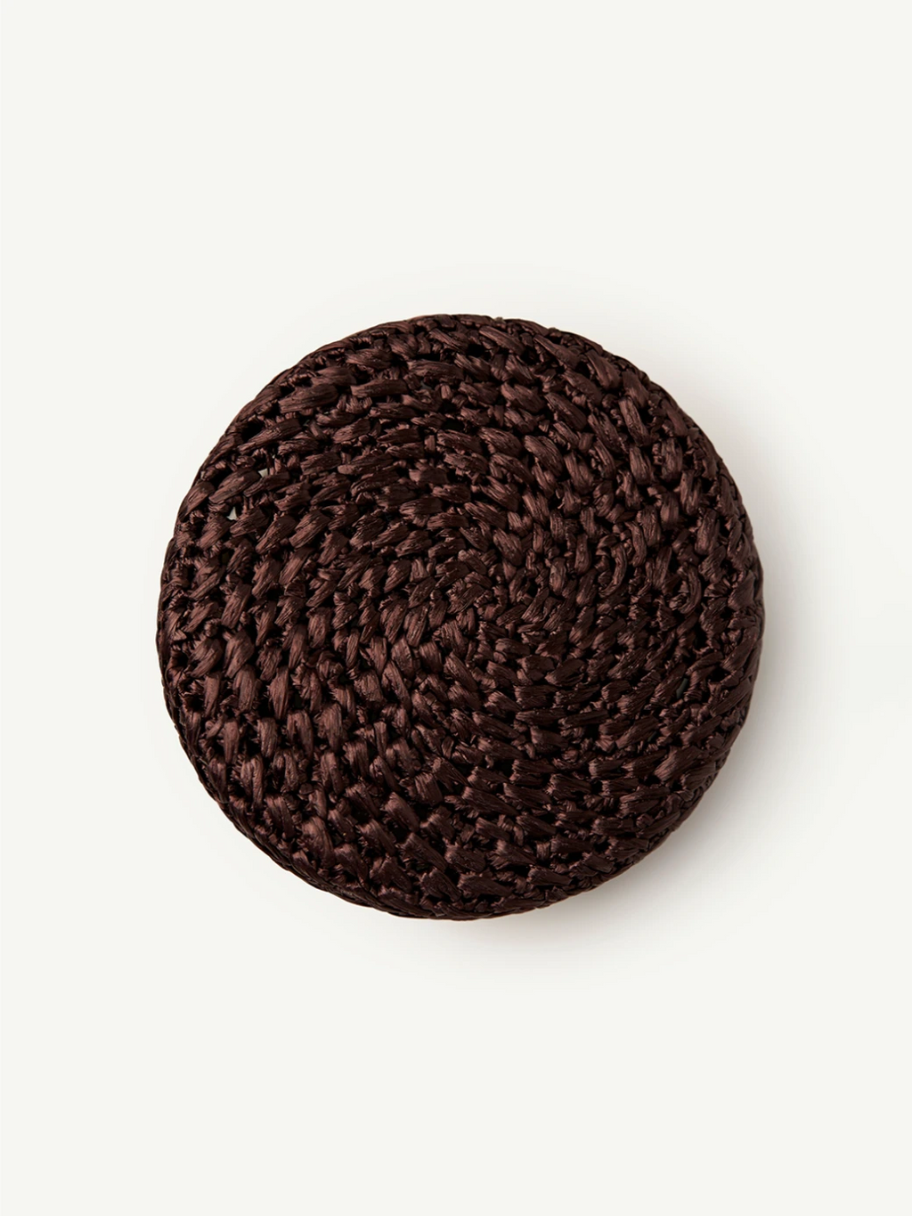 Капелюх-таблетка Pillbox Hat Raffia – Шоколадний перламутр