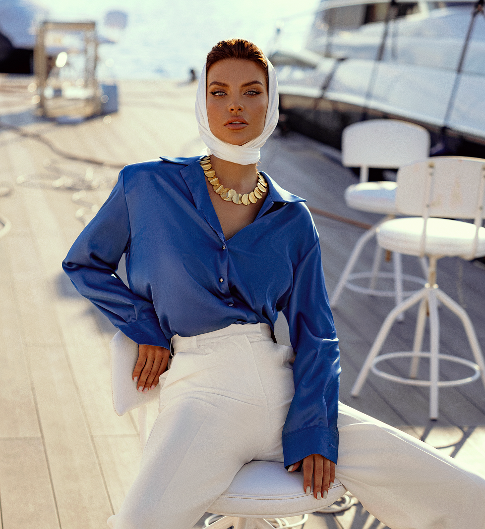 Блуза The Base blue