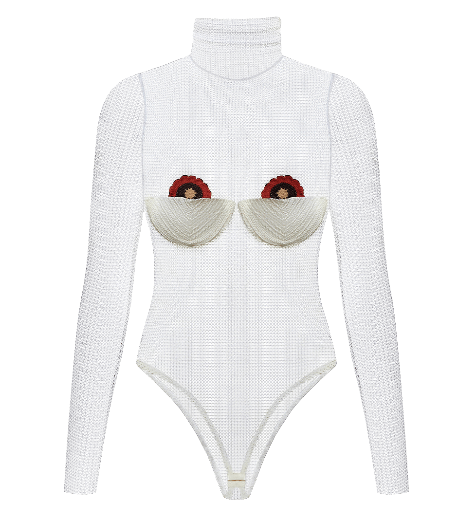 Боді TONiA з квіточками milk