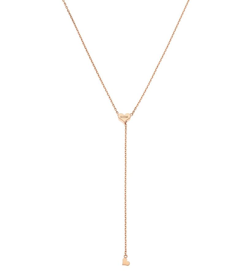 Кольє-трансформер GUZEMA із серденьком Pink Gold