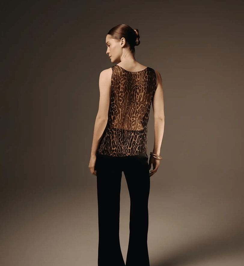 Шовкова майка Twen2S Leopard One Size