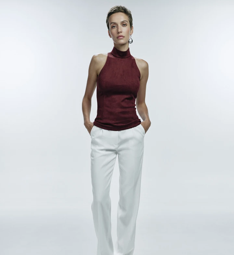 Замшевий топ Twen2S без рукавів ginger