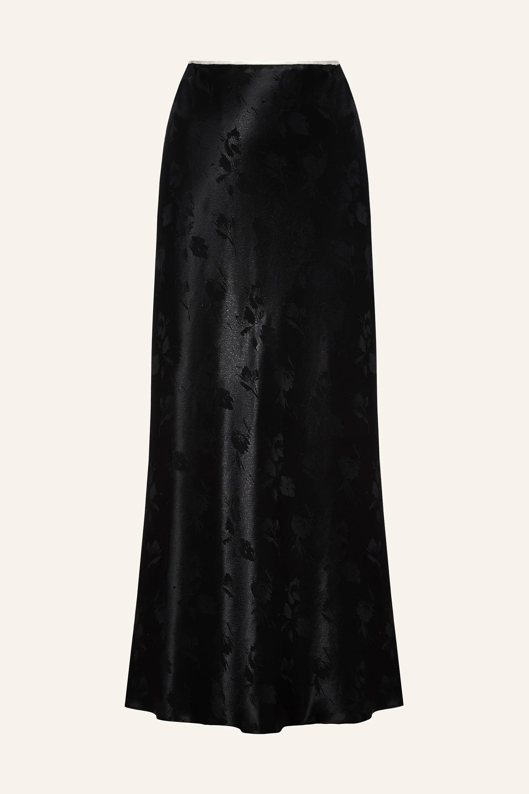 Black viscose skirt