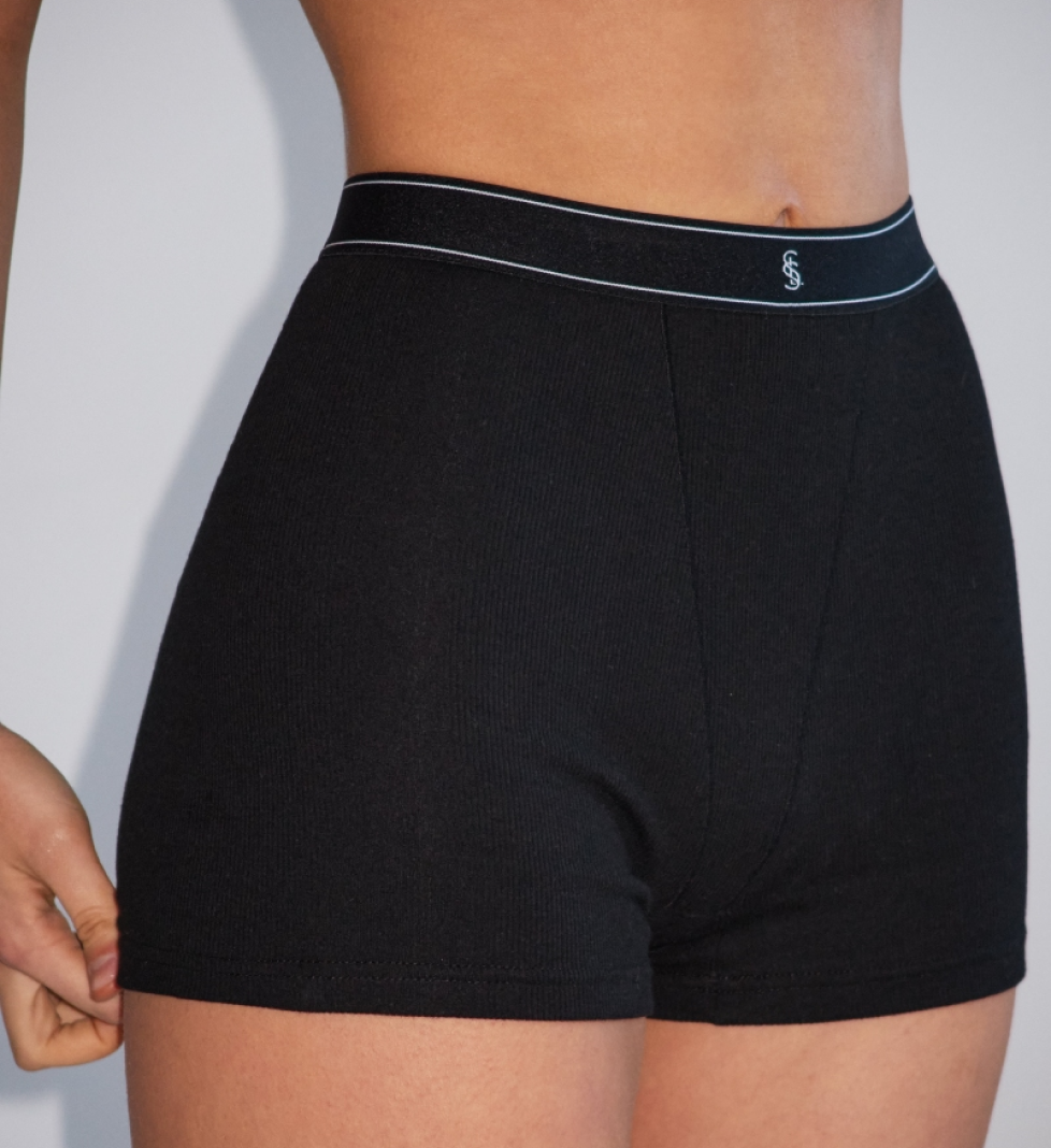 Шорти боксери L'essence Studio Ultimate Ribbed Black