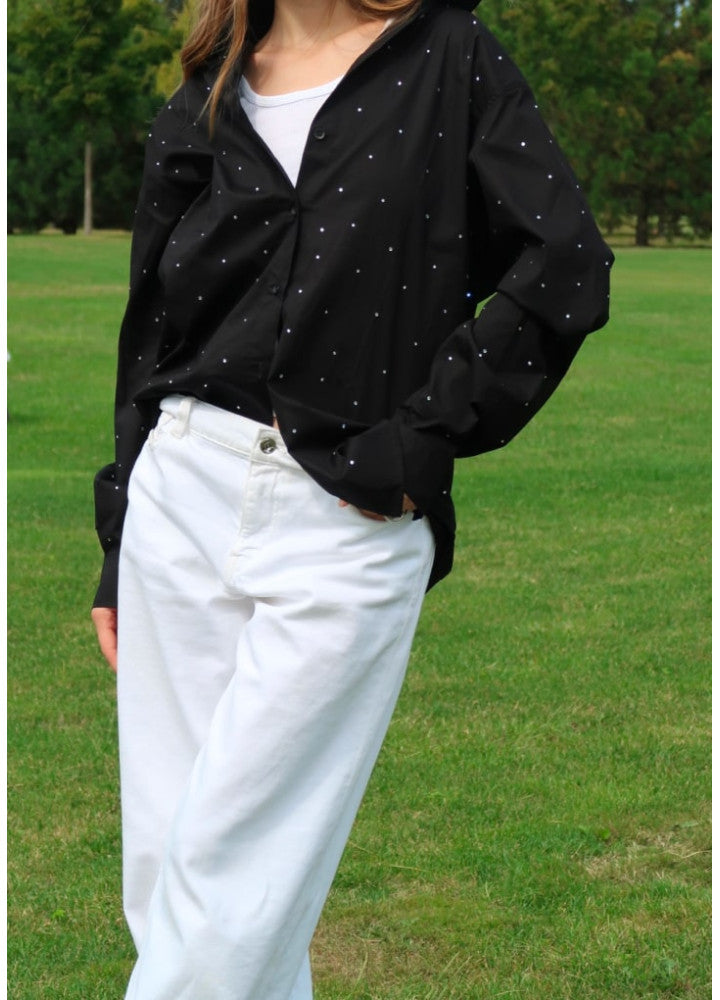 ZIGZAG shirt in scattered beige