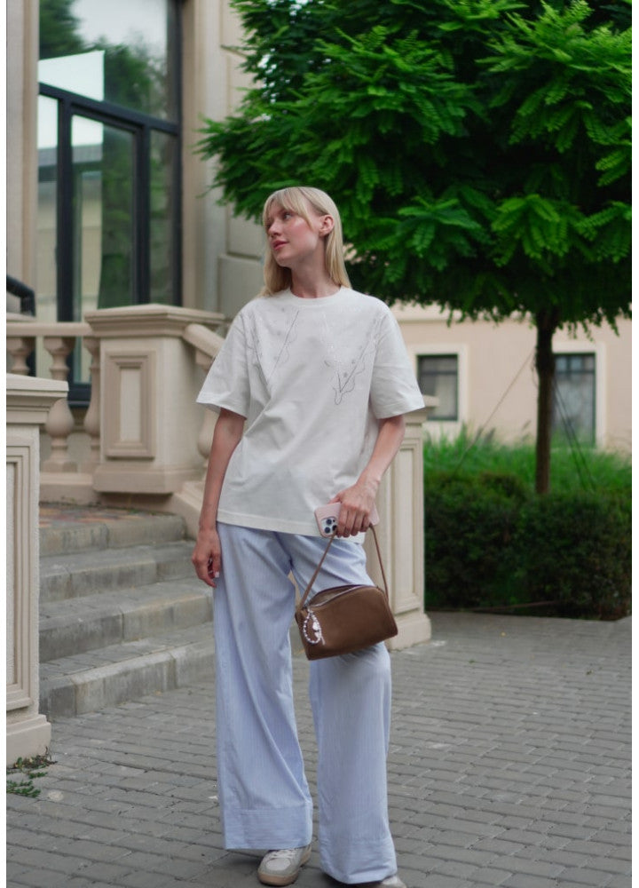 ZIGZAG collar T-shirt