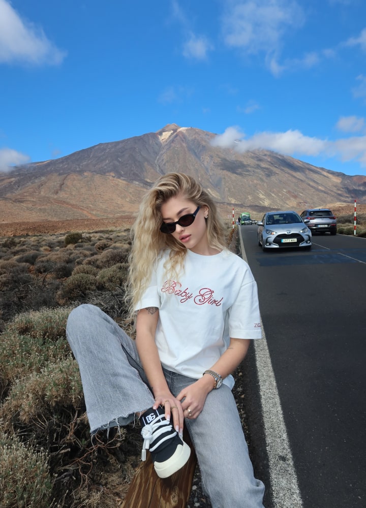 ZIGZAG T-shirt baby girl pink