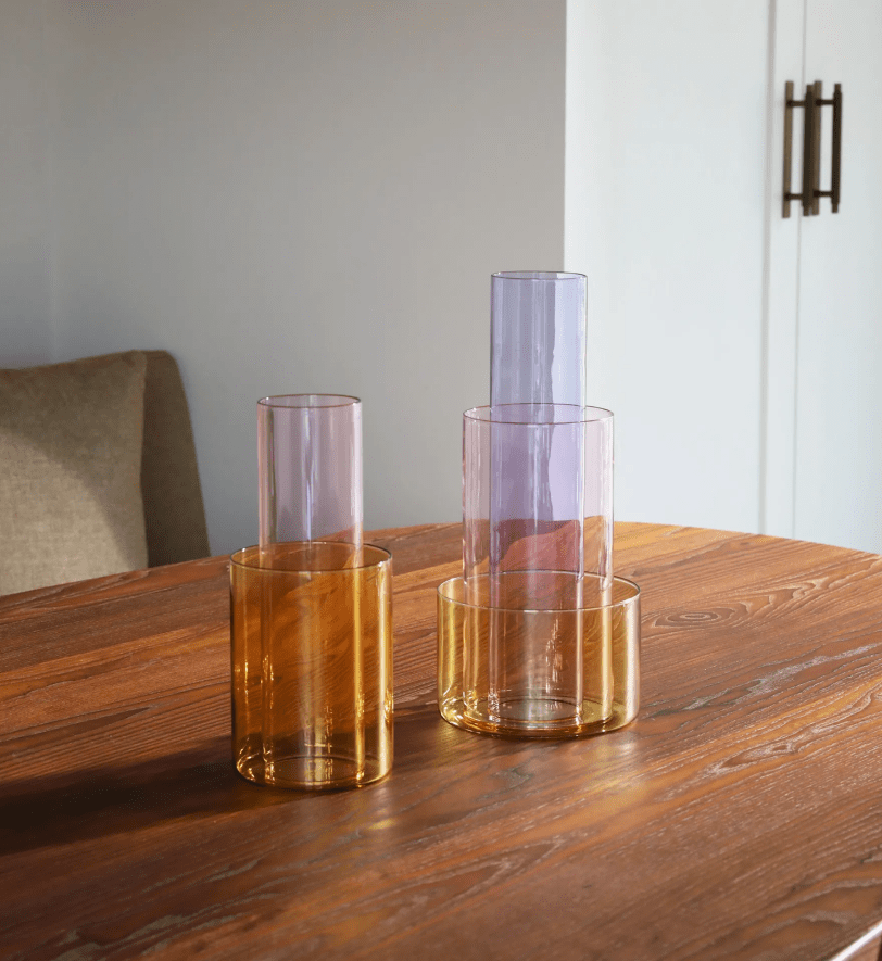 Ваза &k amsterdam amphi yellow large