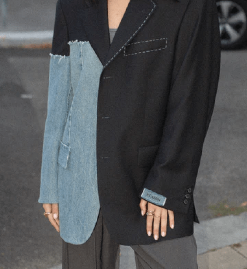 Блейзер вінтажний NEARON STUDIO з денімом