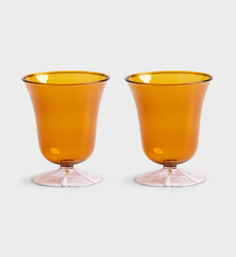 Набір стаканів для води &k amsterdam eve amber 2 шт