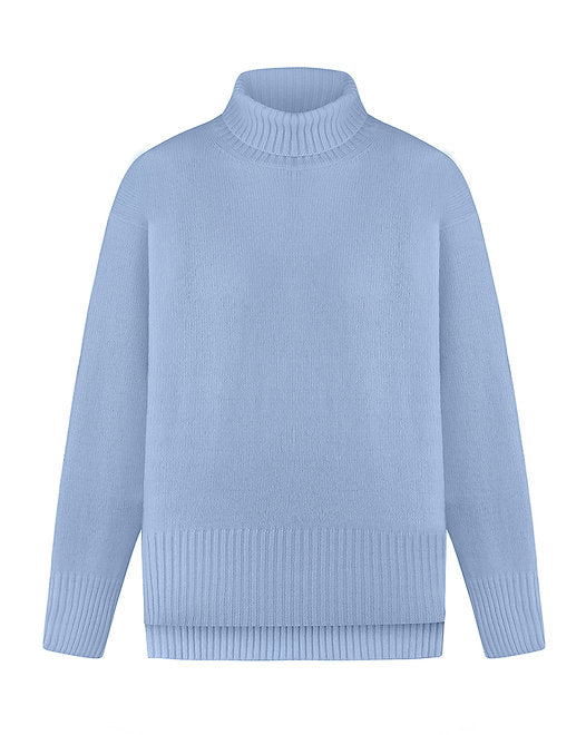 Светр з розрізами з екстра м'якого кашеміру та вовни