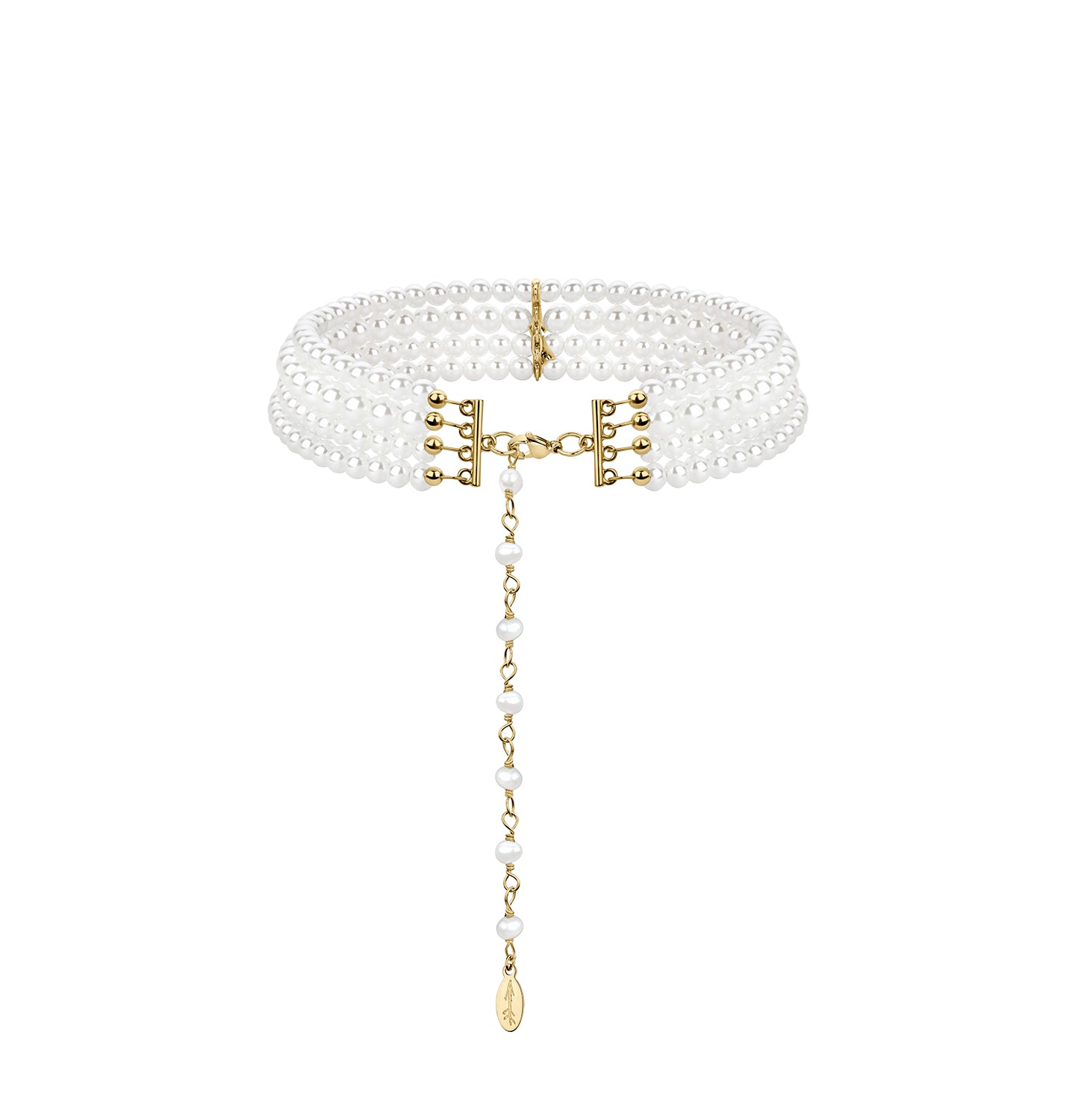 "PARIS" CERAMIC BEADS CHOKER WITH DROP PENDANT - фото 4