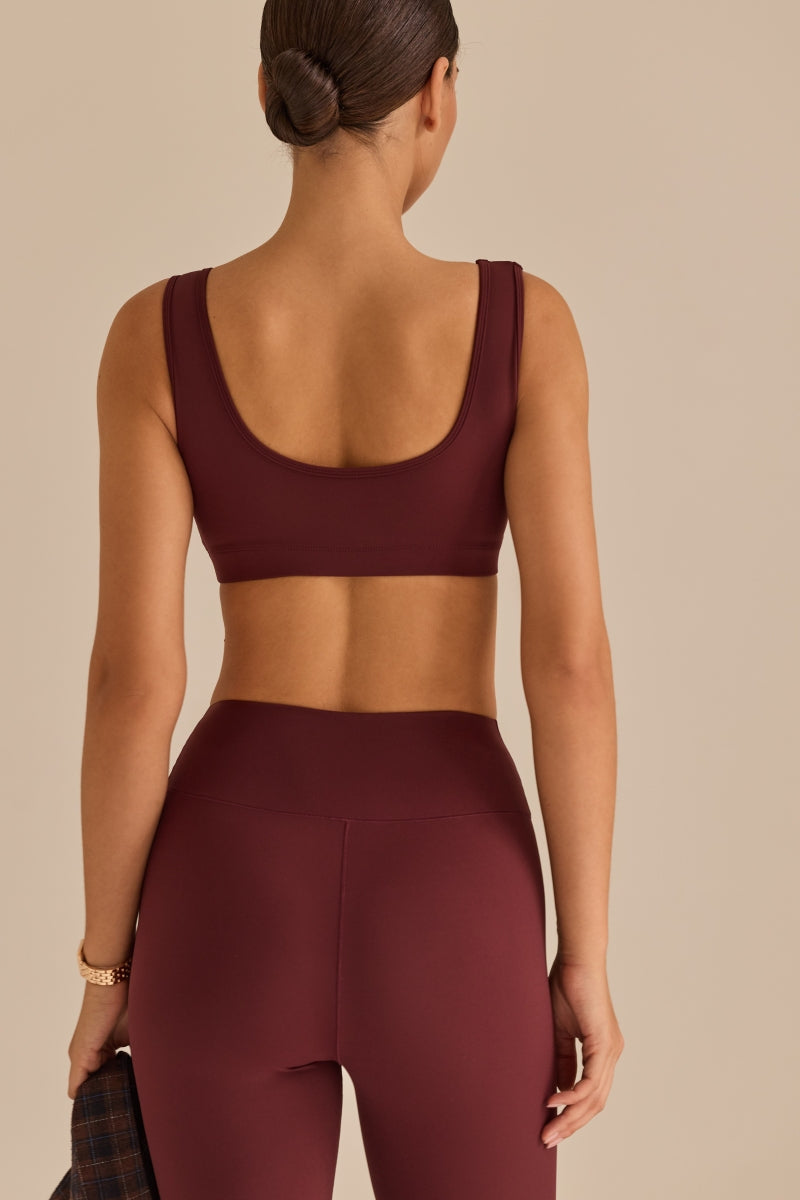 Asymetric Burgundy Bra