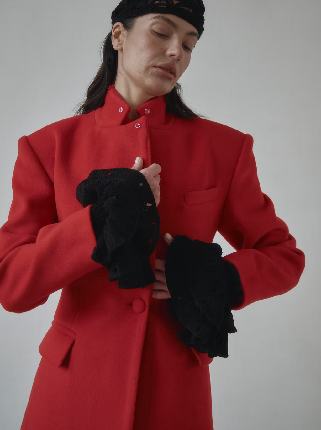 Handmade knitted sleeves "KNOT"