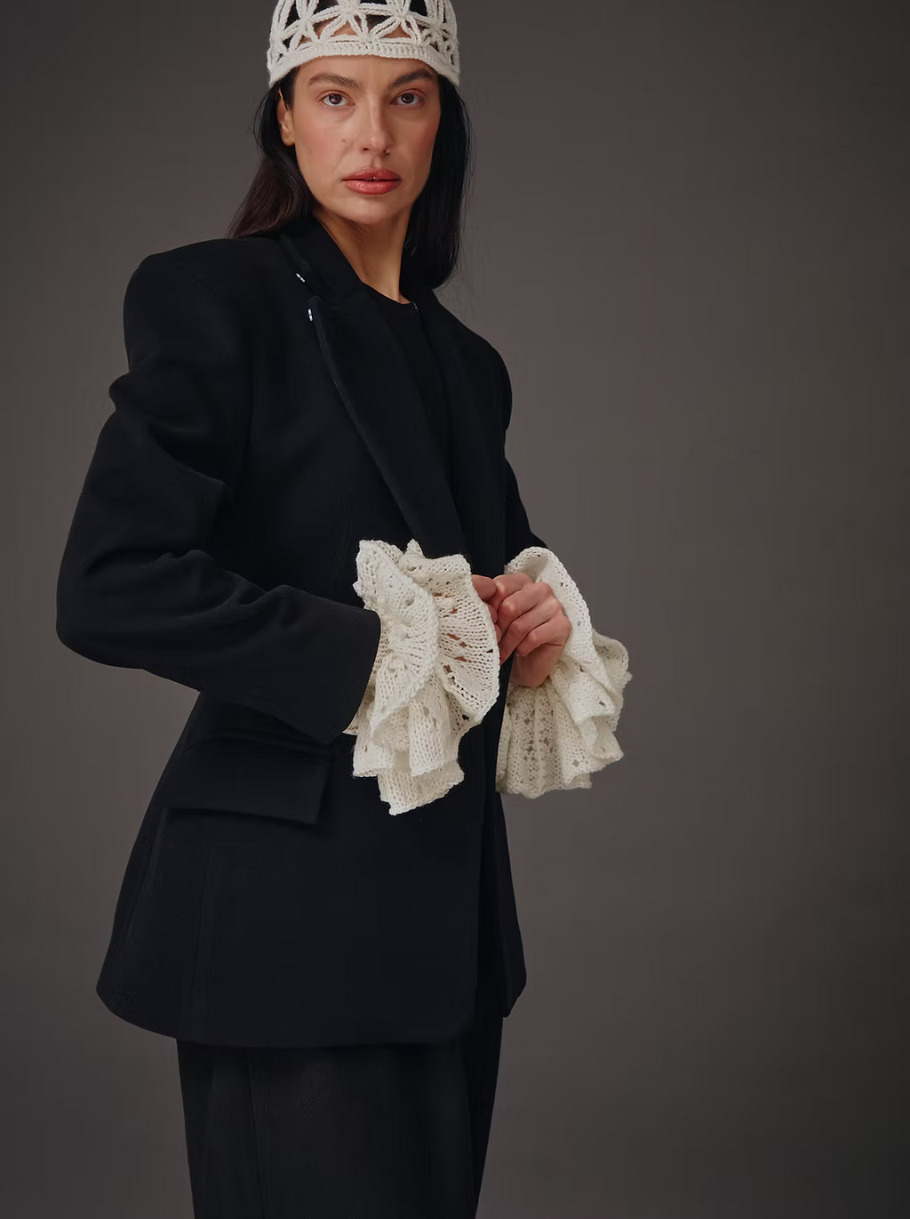Handmade knitted sleeves "KNOT"
