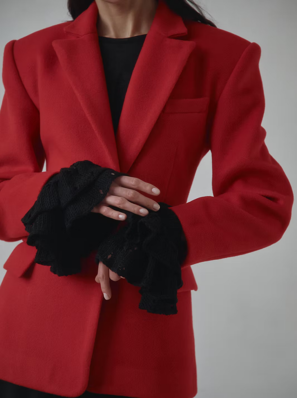 Handmade knitted sleeves "KNOT"