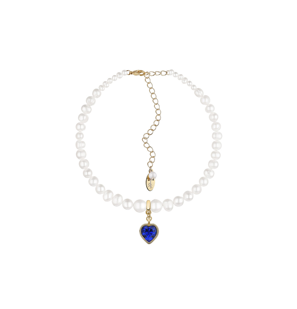 PEARLS CHOKER WITH HEART - фото 1